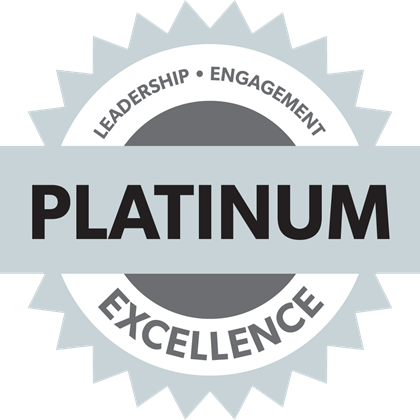chapter-standings-platinum Chapter Standards Platinum Medal - Leadership, Engagement, Excellence