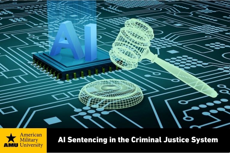 AI image of a gavel and computer chip
