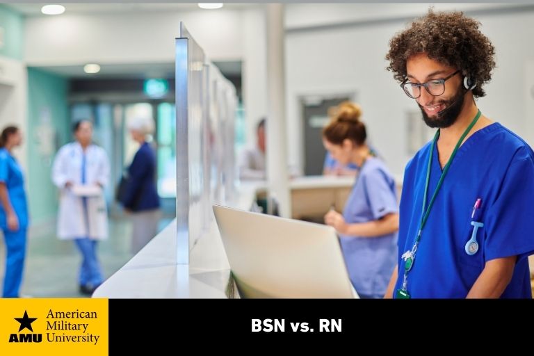 bsn-vs-rn-amu Nurses at hospital station