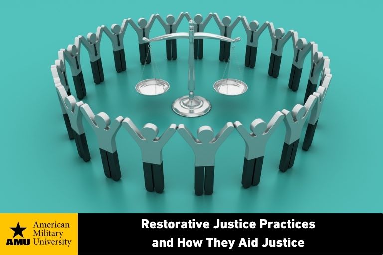 justice-practices human figurine cutouts standing in circle raising arms