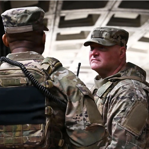 Military Men Talking
