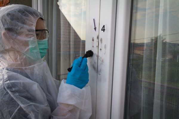 criminal justice professional gathering evidence