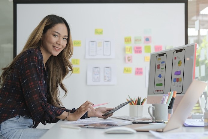 user experience designer at computer