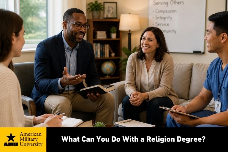 religion degree students having discussion