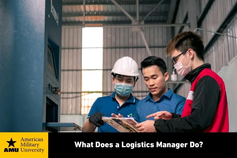 logistics manager in warehouse
