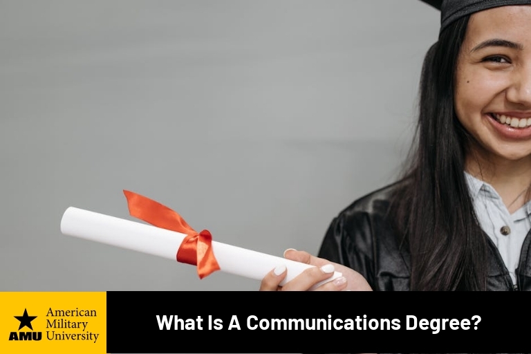 communication degree student with diploma