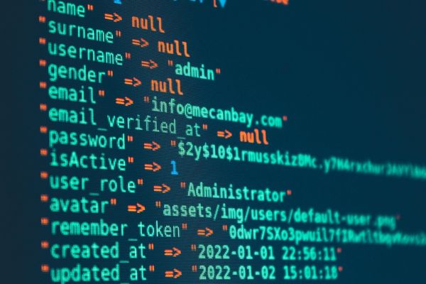 computer science code on computer screen